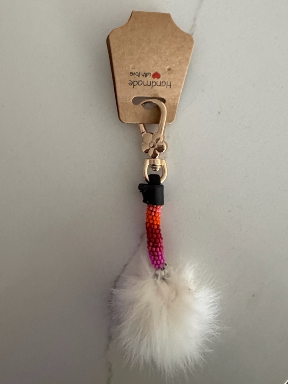 🪡Handmade Beaded Keychain ☀️ ☁️ - Picture 2 of 3